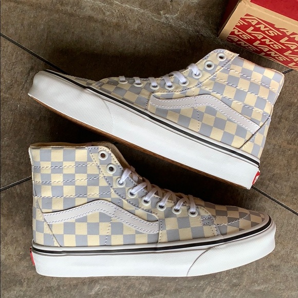 VANS SK8-HI TAPERED CHECKERBOARD Zenbl/TrWht WMNS - Picture 2 of 16